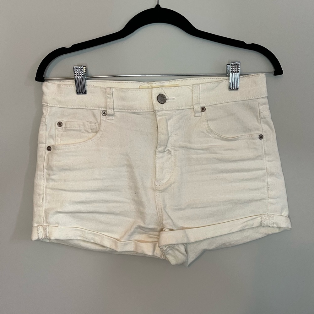 Garage White Denim Shorts - Size 5